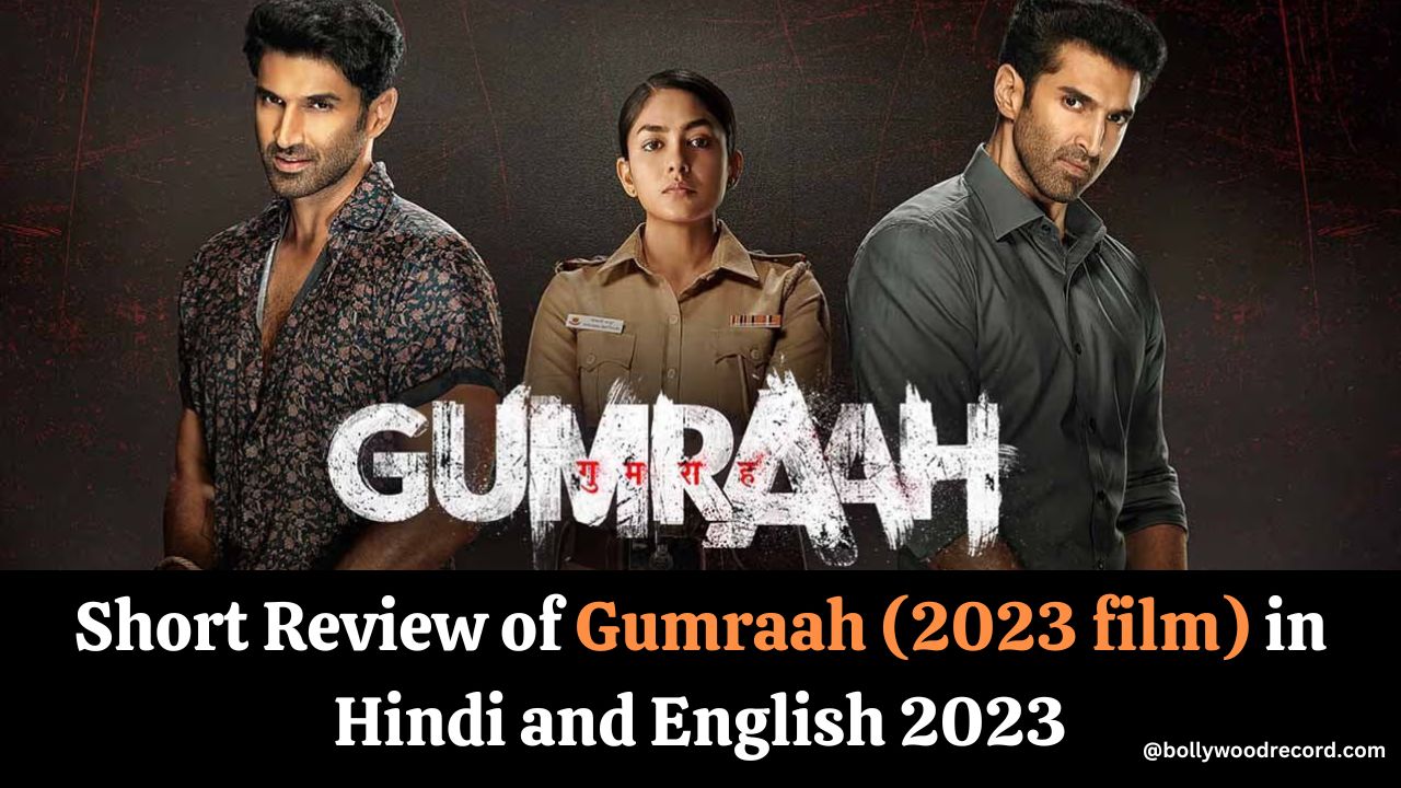 Short Review of Gumraah (2023 film) in Hindi and English 2023