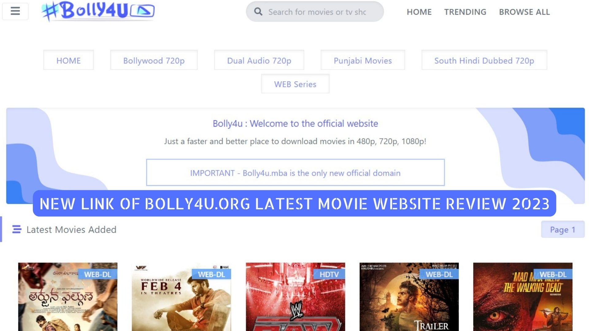 Bolly4u Website New Link - Check it Our Direct Link 2023-24